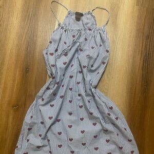 J. Crew Blue and White Striped Dress